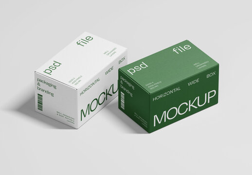 Landscape Boxes Mockup