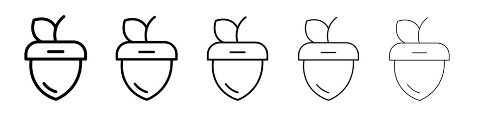 acorn icon simple illustration logo art