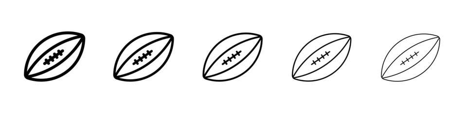 American Rugby ball icon simple illustration logo art