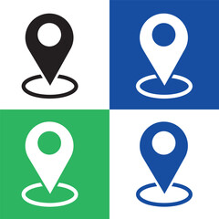 Simple Map Pin with Drop Shadow