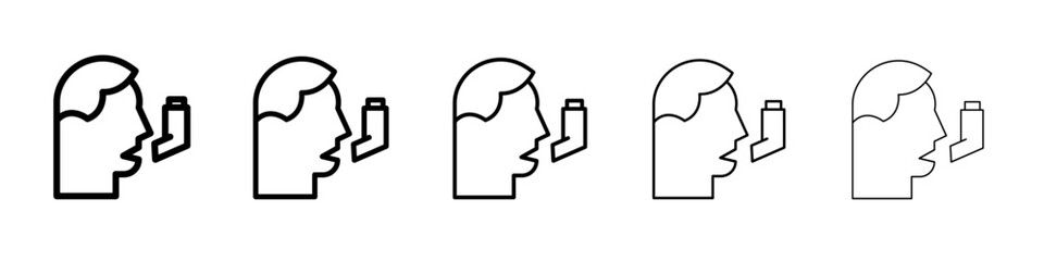 Asthma icon simple illustration logo art