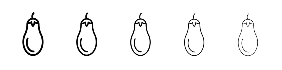 aubergine icon simple illustration logo art