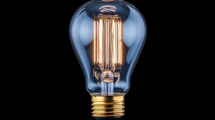 Close-up of a vintage-style light bulb