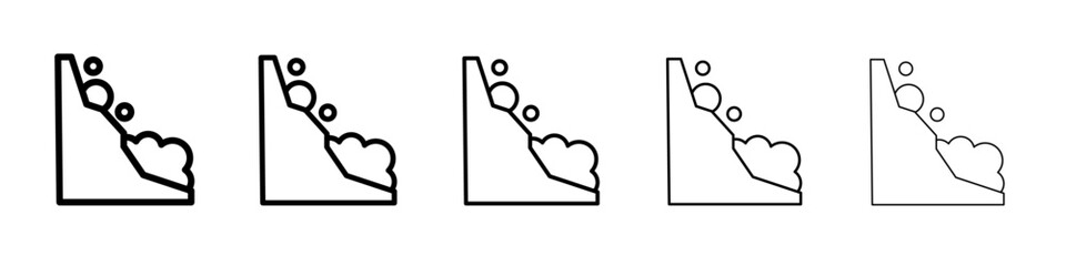 avalanche icon simple illustration logo art