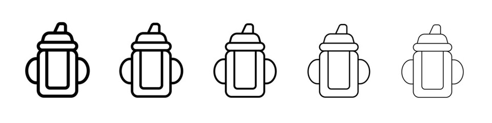 baby sippy icon simple illustration logo art