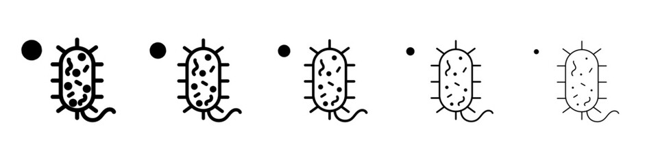 Bacteria icon simple illustration logo art