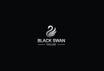 Modern Swan Logo Symbol for Creative Business Identity, spa, beauty, elegant, fashion and feminine logo 