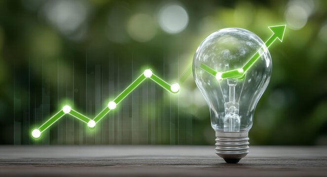 The concept of sustainable investment and growth incorporates green energy and carbon reduction initiatives to demonstrate financial gains