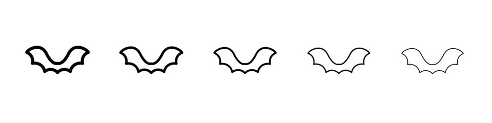bat wing icon simple illustration logo art