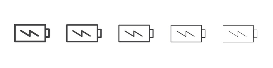 battery Charging icon simple illustration logo art