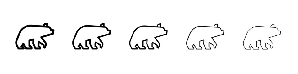Bear icon simple illustration logo art