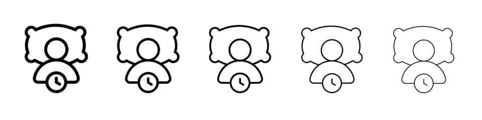 Bedtime icon simple illustration logo art