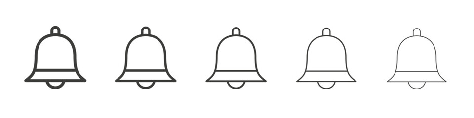 Bell icon simple illustration logo art