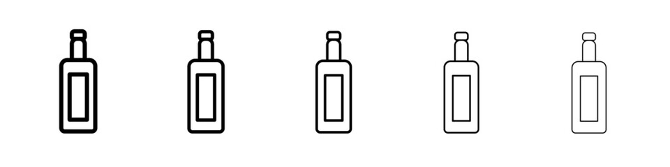 Bottle icon simple illustration logo art