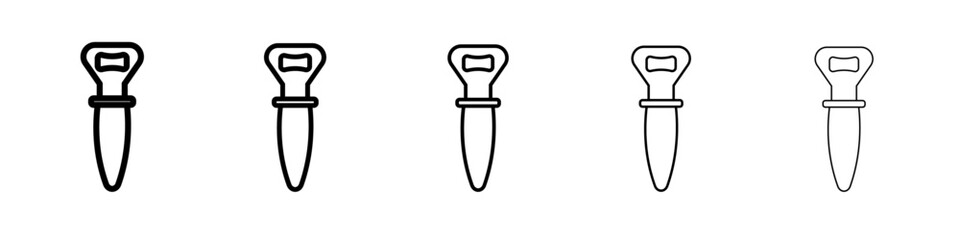 Bottle opener icon simple illustration logo art