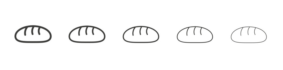 Bread icon simple illustration logo art
