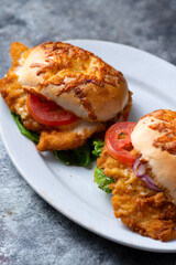 german schnitzel sandwich