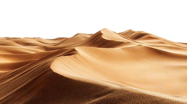 Golden sand dunes in the desert landscape.