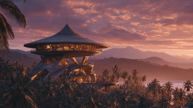 Yokahu Tower in El Yunque National Forest, Puerto Rico, is perched above the lush rainforest of Yokahu Tower
