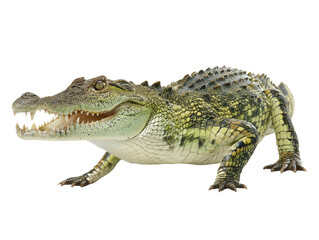 Menacing alligator lurking, showcasing the formidable strength and primal essence of this reptile