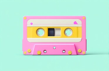 Cassette audio analogue recorder violin nostalgia illustration becomes a memory of the past