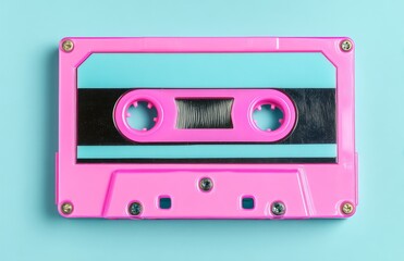 A nostalgic illustration features a violin and a cassette audio analogue recorder