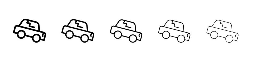 car accident icon simple illustration logo art