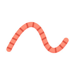 Worm intestinal parasite vector icon