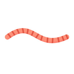 Worm intestinal parasite vector icon