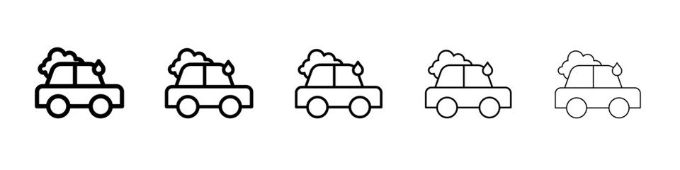 carwash icon simple illustration logo art