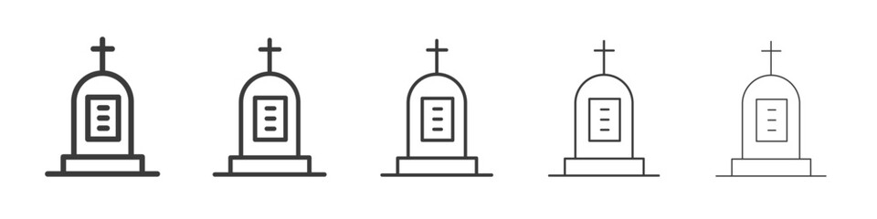 Cemetery icon simple illustration logo art