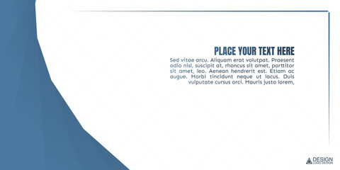 Abstract blue background with copy space for text or digital design. An abstract banner image features space for text, 