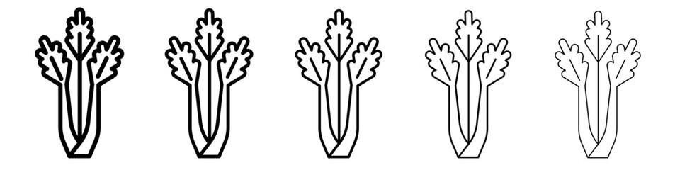 Celery icon simple illustration logo art
