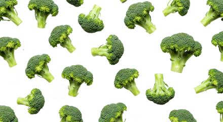 Isolated Broccoli Vegetable PNG Healthy Fresh Green Food Diet Pattern