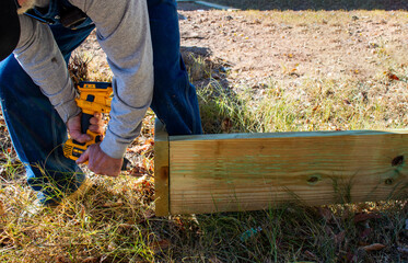 Drilling screws into boards
