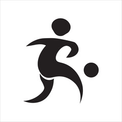 sports icon set, football icon in flat style