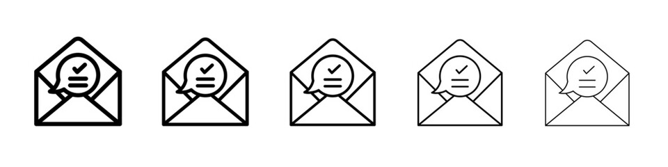 check message icon simple illustration logo art
