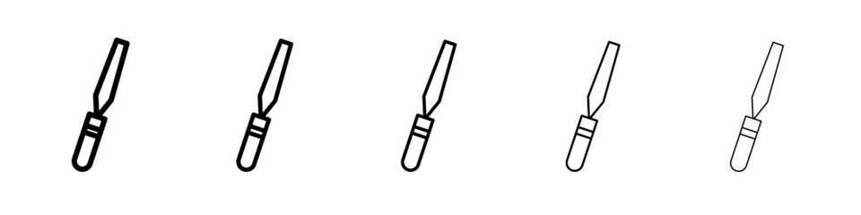 Fototapeta premium chisel icon simple illustration logo art