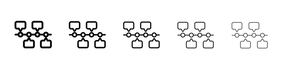Chronology icon simple illustration logo art
