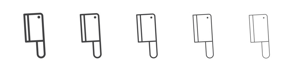 Cleaver icon simple illustration logo art