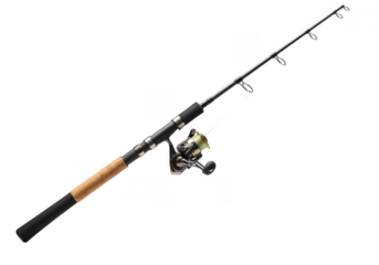 Isolated Fishing Rod With Reel On Transparent Background Equipment