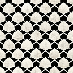 Abstract geometric black and white hipster fashion random handmade organic background pattern