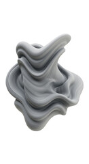 Obraz premium Isolated Abstract Texture Background Render with Wavy Smooth Gradient