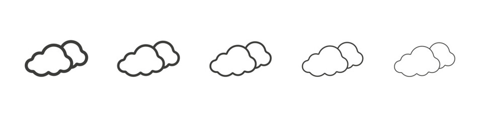 cloud icon simple illustration logo art