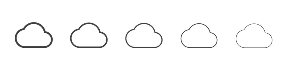 cloud icon simple illustration logo art