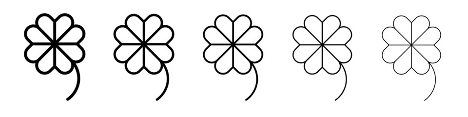 Clover icon simple illustration logo art