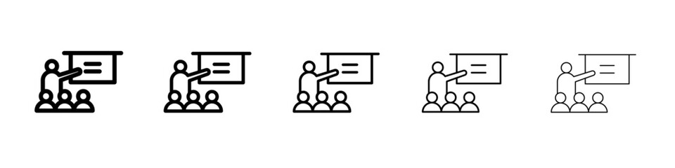 coaching icon simple illustration logo art