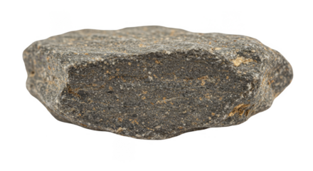 Isolated Gray Rock Stone Mineral of Nature Geology on Transparent
