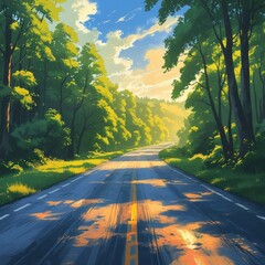 road through the forest