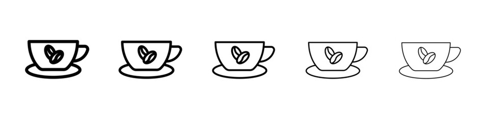 Coffee icon simple illustration logo art